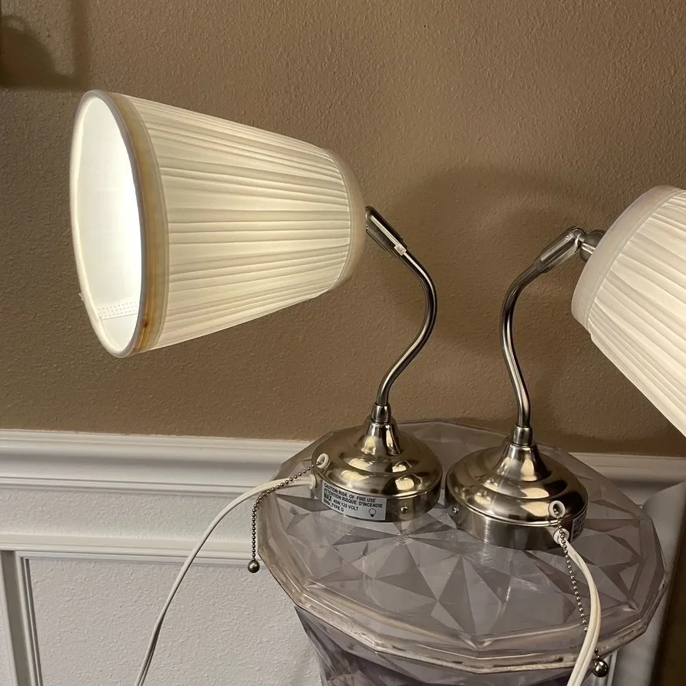 Set of 2 Arstid IKEA Pull String Wall Lamps